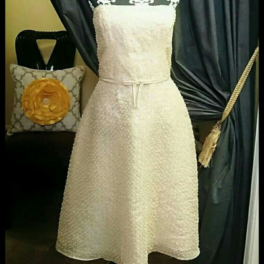 Silk Beaded Dress by Laundry